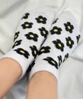 WEGO 総柄フラワーショートソックス