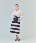 GRACE CONTINENTAL ボーダーコンビシャツワンピース