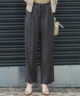 23区 L 【Oggi9月号掲載/撥水加工】スムースサテン タック ワイド パンツ