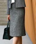 23区 【セットアップ対応】シャインツイードストレッチ スカート