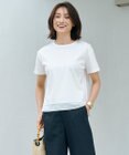 J.PRESS LADIES S 【WEB限定カラーあり・洗える】コットンスムース シアーデザイン カットソー