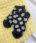 WEGO 総柄フラワーショートソックス