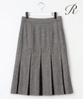 23区 【R(アール)】マットツイード プリーツスカート