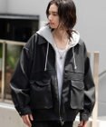 WEGO 【25年秋冬新作/ユニセックス着用ITEM/SMLサイズ展開】PUダブルZIPフライトブルゾン