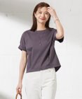 J.PRESS LADIES L 【接触冷感】コットンスムース フレンチスリーブ カットソー