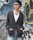 WEGO 【ユニセックス着用ITEM】ケミカルスウェットカーディガン