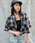 WEGO ショートチェックシャツ（S）