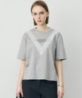 ICB L レースコンビ ロゴTシャツ