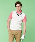 23区GOLF 【MEN】コットンブレンド ニットベスト