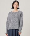 自由区 L 【洗える】ラメブークレ ニット