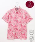 23区GOLF 【MEN】【キングサイズ/UVケア・吸水速乾】スプリングフラワー柄 半袖ポロシャツ