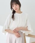 earth music&ecology フリル７分袖ブラウス