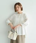 YECCA VECCA レース切替スキッパーブラウス