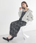 earth music&ecology フラワーバッククロスキャミワンピース