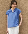 23区 L 【WEB&一部店舗限定】ライトタンブラー ギャザー フリル ブラウス