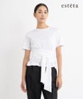 23区 【エステータ】スーピマシングルジャージー サッシュデザイン カットソー