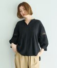 YECCA VECCA レース切替スキッパーブラウス