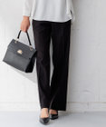 23区 【洗える/セットアップ対応】アイアスマットストレッチ セミワイド パンツ