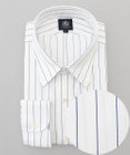 J.PRESS MEN 【KING SIZE】【PREMIUM PLEATS / 形態安定】スーピマコットンボールドストライプ ドレスシャツ / レギュラー
