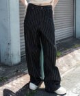 WEGO 【ユニセックス着用ITEM/SMLサイズ展開】エクストラバギーデニムパンツ