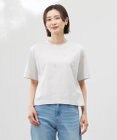 J.PRESS LADIES L 【洗える】スパンコール Ｔシャツ