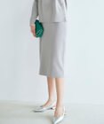 J.PRESS LADIES 【洗える】 レーヨンストレッチフルニードル ニット タイト スカート
