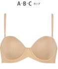 WACOAL ブラジャー ストラップレス サイズや体型特徴に合わせた設計 アウターにひびきにくい メッシュ素材(カップ肌側) レディース BXC610 /ワコール