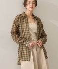 AMERICAN HOLIC シアーチェック柄オーバーシャツ