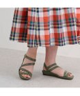 ing <ing>【サスティナブル】レザーストラップサンダル