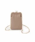 TOPKAPI 【TOPKAPI】シュリンクレザー パール チェーン ショルダー バッグ / スマホショルダー