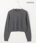 23区 【エステータ】クルーネック プルオーバーニット