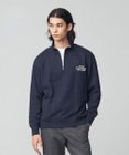 J.PRESS MEN インレージャージー ロゴハーフジップスウェット