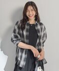 ANY L オンブレーチェックオーバーシャツ