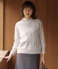 J.PRESS LADIES L WOOL BLEND AIR ハイネック ニット