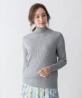 自由区 L 【洗える】カシミヤシルクブレンド タートルネックニット (検索番号:JJ47)
