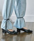 INTER-CHAUSSURES 【FABIO RUSCONI】オブリークトウリボンパンプス