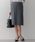 23区 【洗える/セットアップ対応】ウールライクカルゼ タイト スカート
