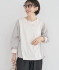 Green Parks ７分袖サイドシャーリングドッキングプルオーバ