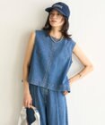 UNFILO L UNFILO DENIM LIGHT ノースリーブブラウス