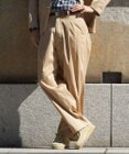 J.PRESS MEN ギザツイルワンタックワイドパンツ