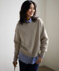 23区 L 【洗える】コットンウール クルーネック プルオーバー