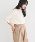 Green Parks ５分袖表面感カットプルオーバー