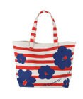tsumori chisato CARRY フラワーボーダー トートバッグ 花柄 ボーダー