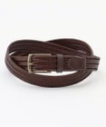 JOSEPH ABBOUD 【キングサイズ・イタリア素材・ストレッチ・日本製】 ストレッチレザー ベルト