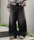 WEGO 【SMLサイズ展開】エクストラバギーデニムパンツ