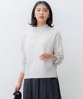 23区 【洗える】ウールミルドジャージー ボトルネック プルオーバー