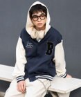 WEGO 【ユニセックス着用ITEM】スウェットフードスタジャン
