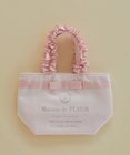 Maison de FLEUR ブランドロゴフリルハンドルトートSバッグ