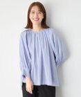 ANY 【手洗い可能】ヨーロピアンリネンギャザーブラウス