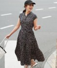 組曲 【加藤ローサさん着用・WEB限定】ギャザーライトデシン ティアードワンピース